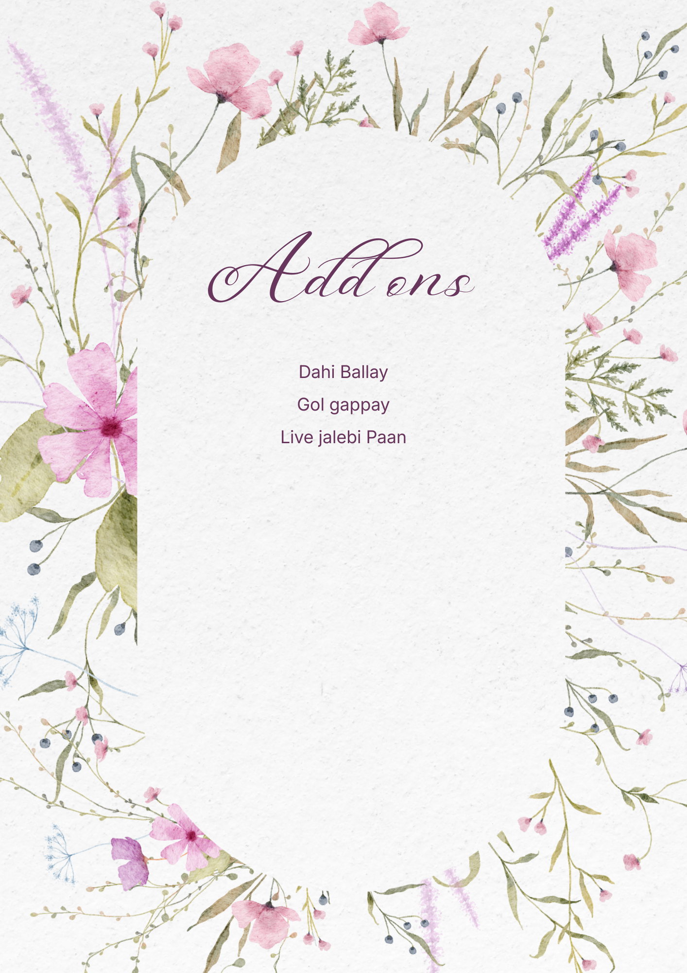 Waleema Event Menu 7